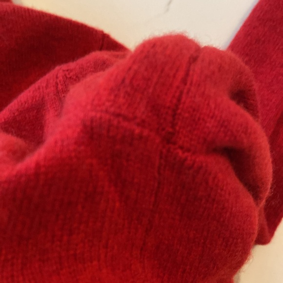 Neiman Marcus The Cashmere Collection faux wrap Sweater - Picture 8 of 9